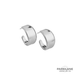Park Lane Orbit Shimmering Silver Hoop Earrings | New